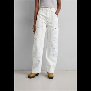 RE/DONE Super High Workwear Jeans Sunbleach Size 26 - NWT